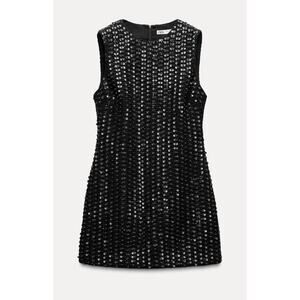 Nwt- Zara SEQUIN MINI DRESS ZW COLLECTION-L